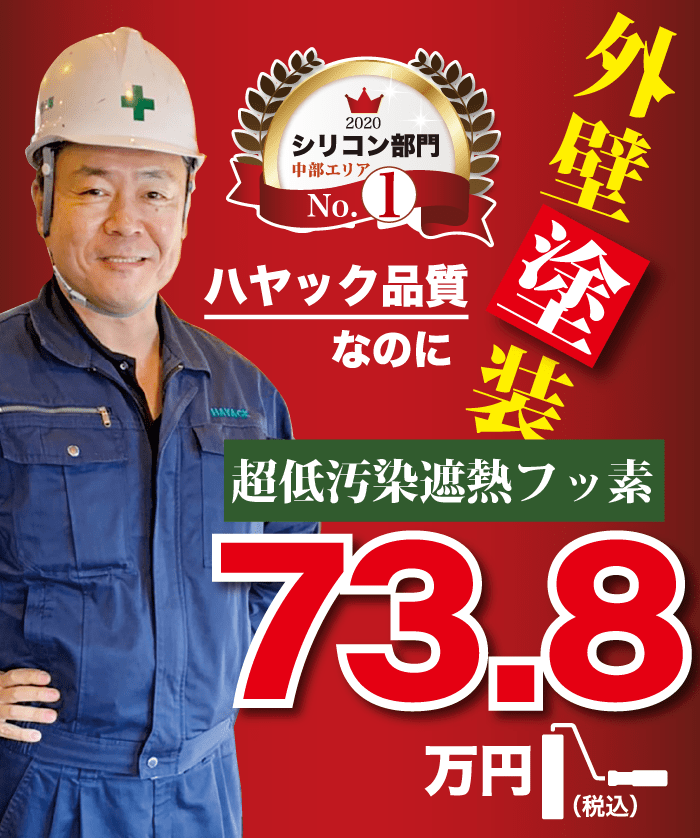 外壁塗装73.8万円
