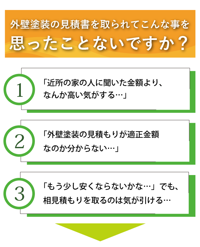 外壁塗装の見積書を取られてこんな事を思ったことないですか？
