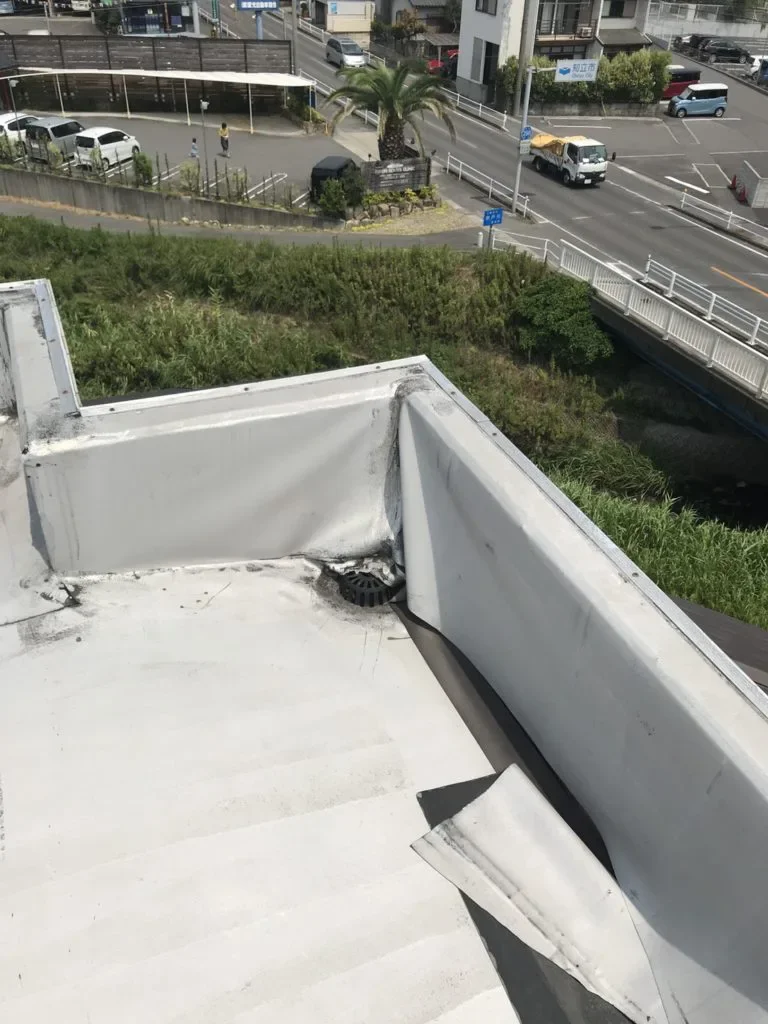 安城市 アパート 屋上防水・外壁塗装工事 施工前