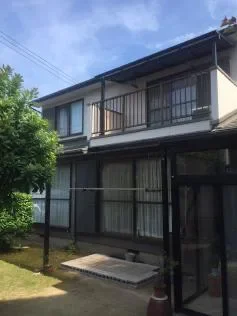 岡崎市のI様邸で外壁塗装施工事例 施工前